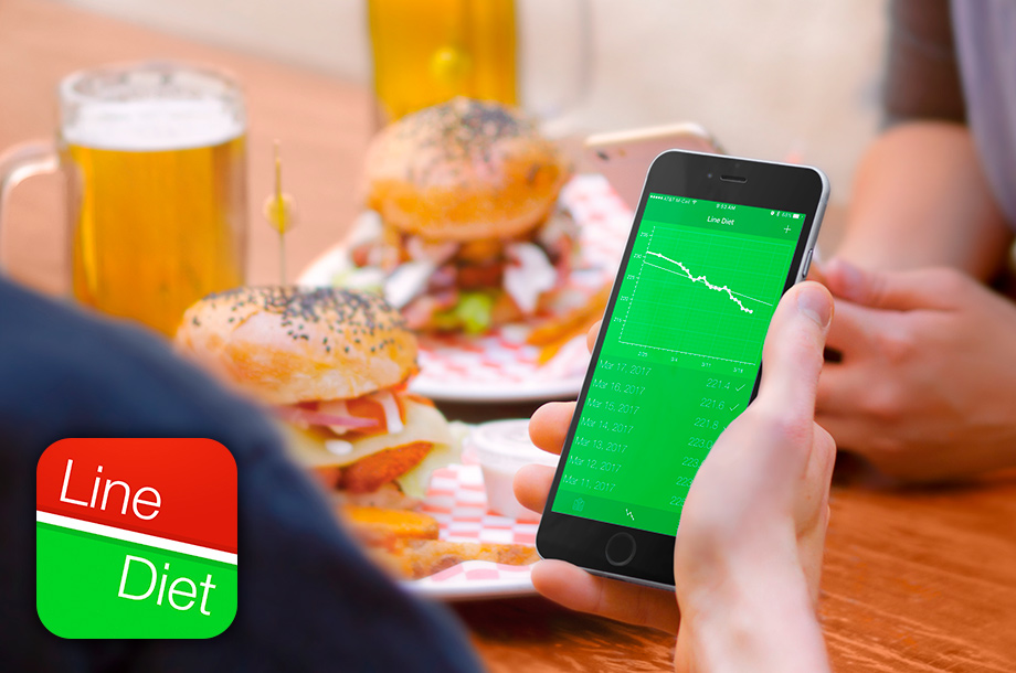 Line Diet app on iPhone